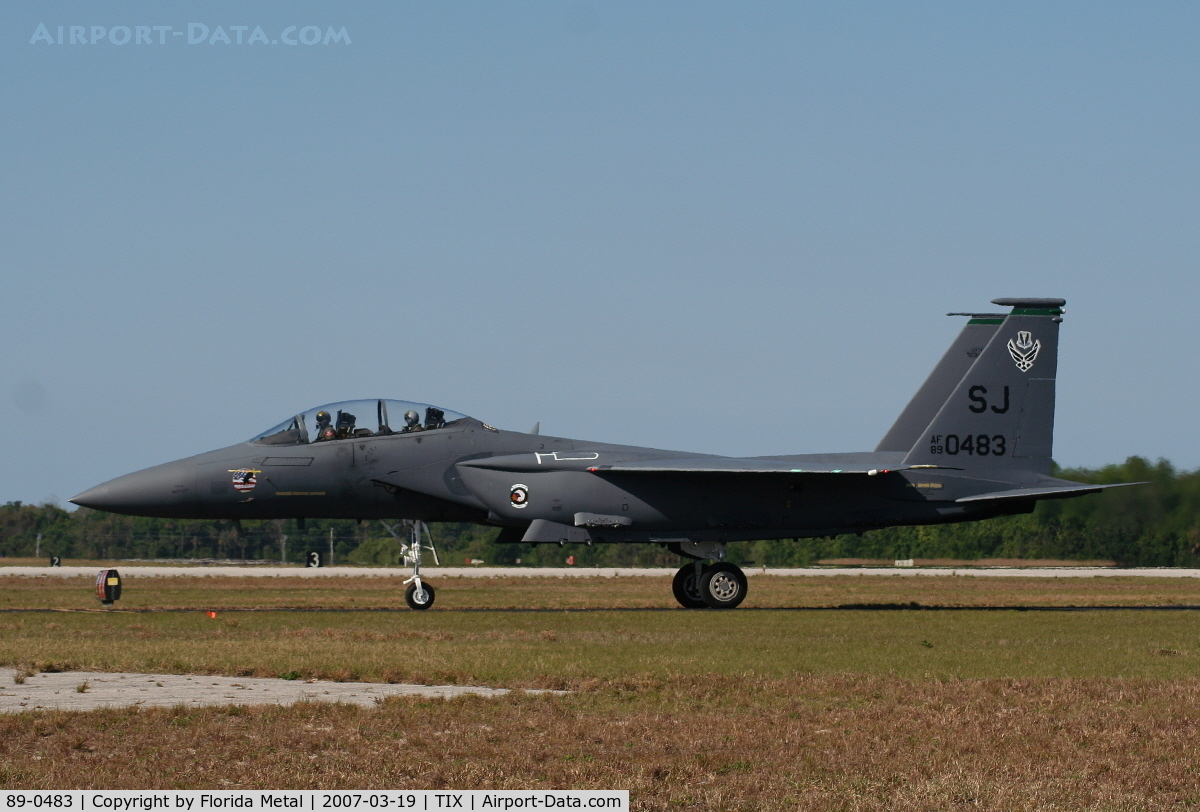 89-0483, 1989 McDonnell Douglas F-15E Strike Eagle C/N 1136/E111, F-15E