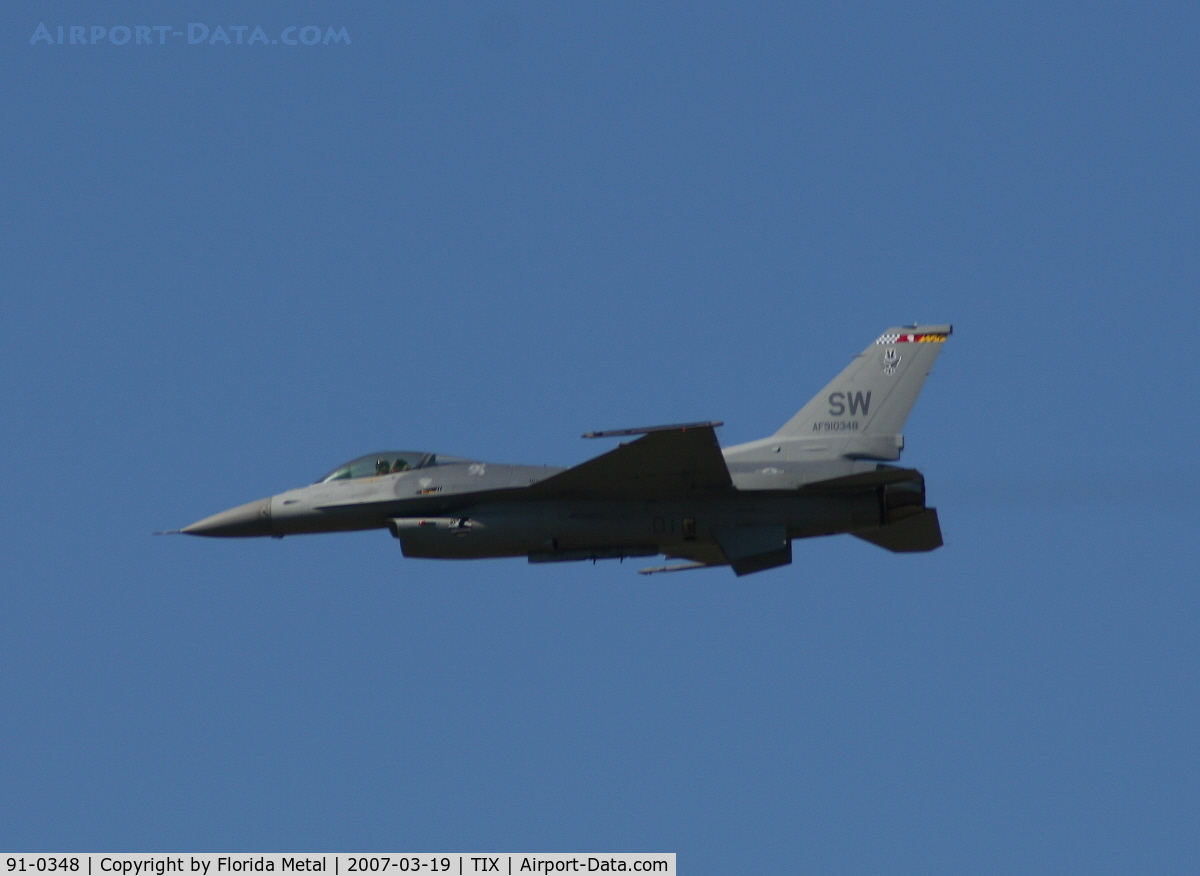 91-0348, 1989 General Dynamics F-16CJ Fighting Falcon C/N CC-46, F-16C