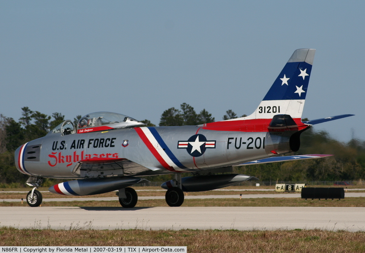 N86FR, 1952 North American F-86F Sabre C/N 191-655, F-86