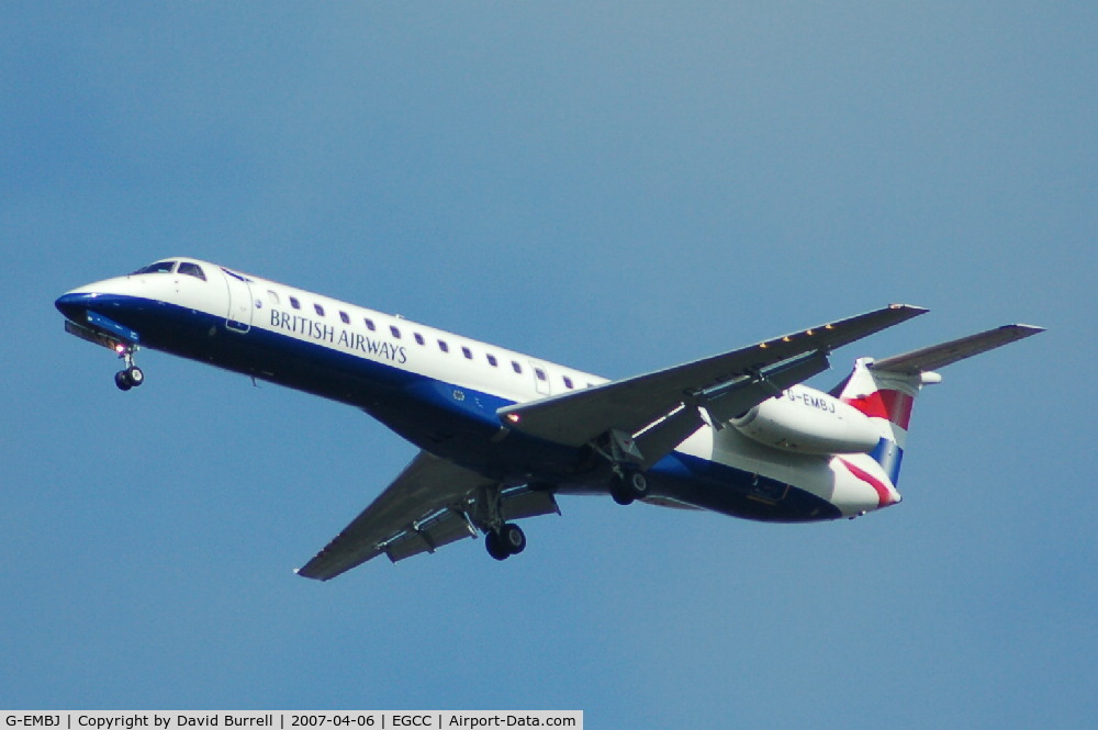 G-EMBJ, 1999 Embraer ERJ-145EU (EMB-145EU) C/N 145134, British Airways - Landing