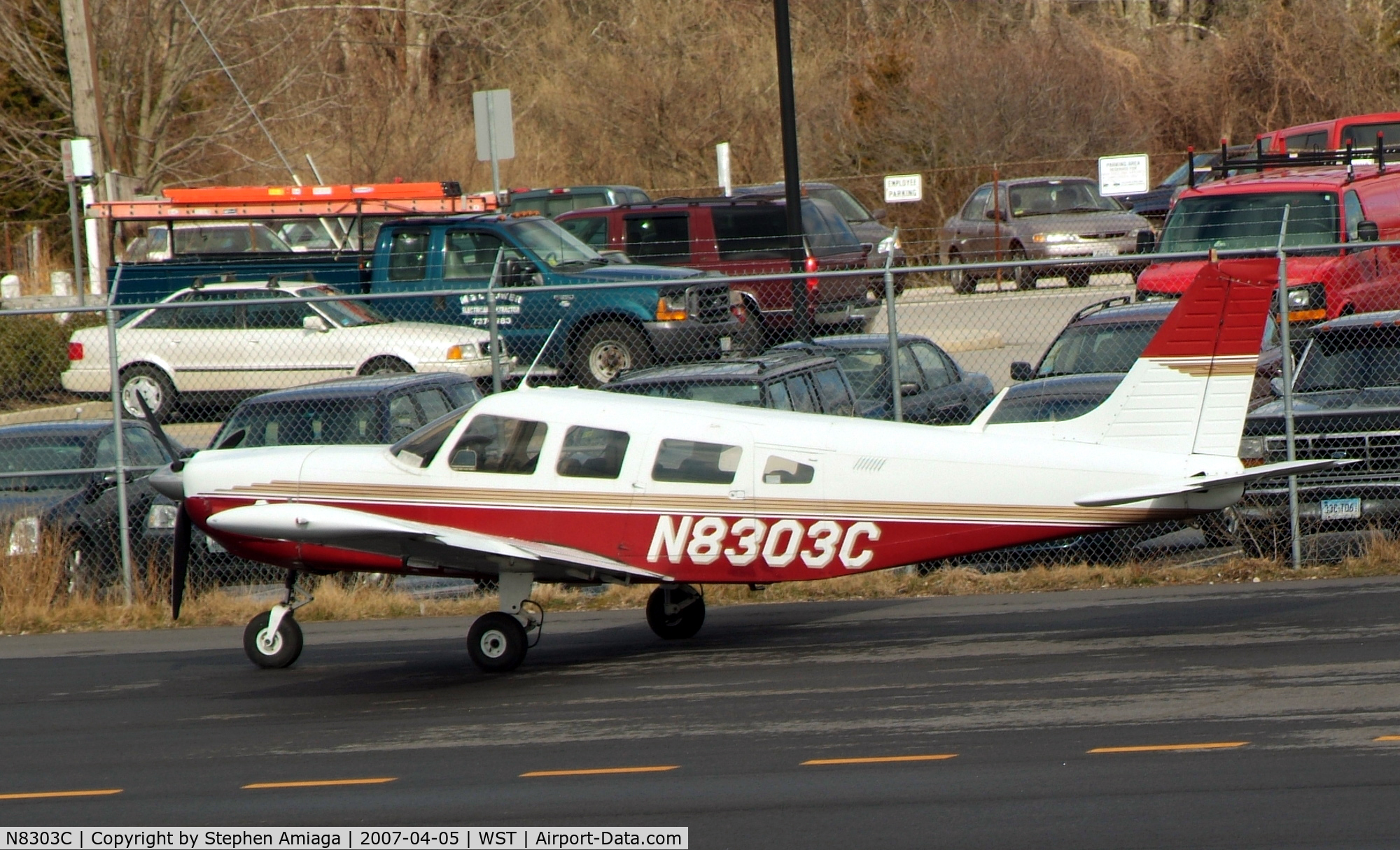 N8303C, Piper PA-300 Twin Comanche, Cherokee Six at the Loading Area - NE Airlines