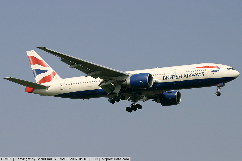 G-VIIK, 1998 Boeing 777-236/ER C/N 28840, British Airways Boeing 777