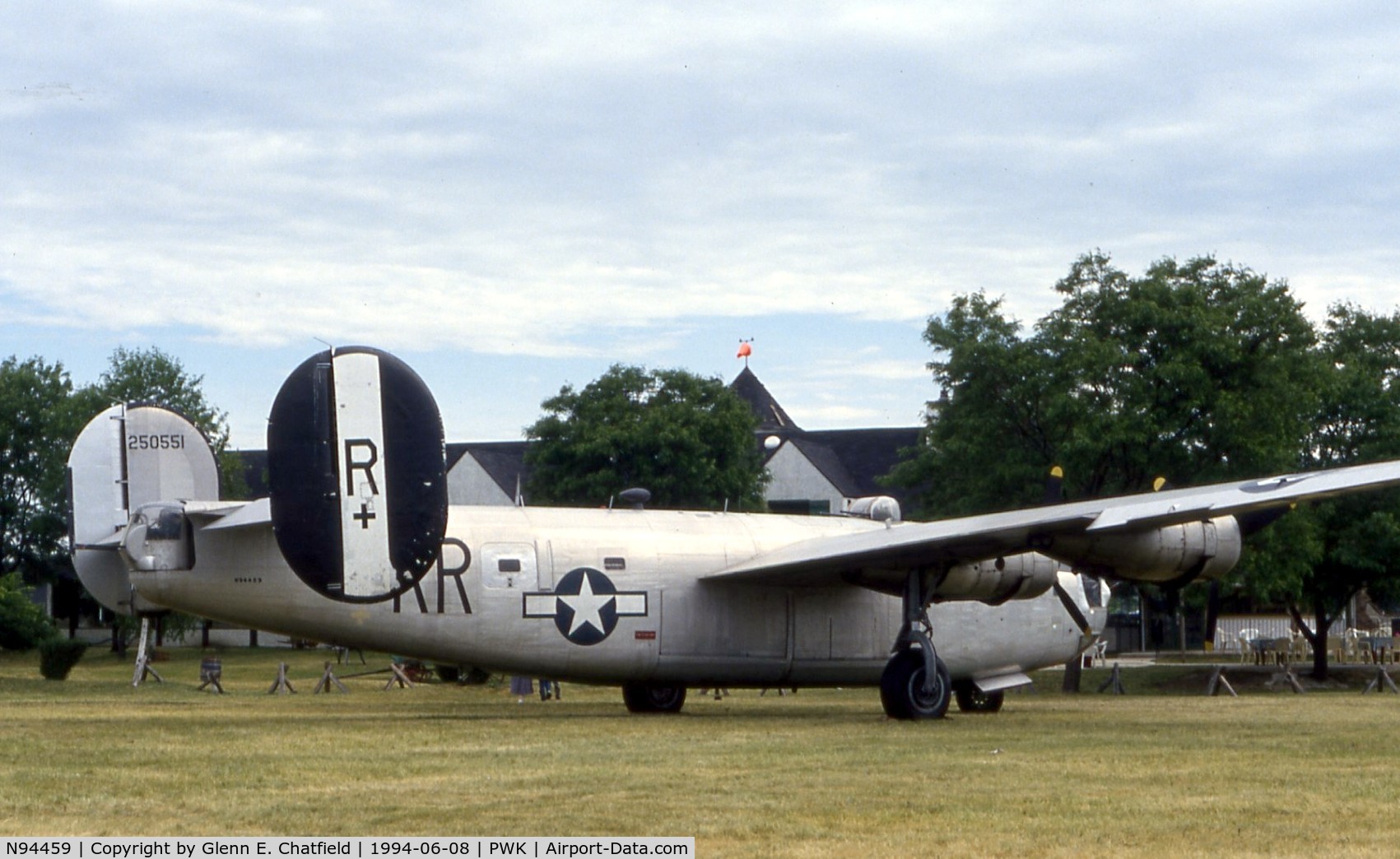 N94459, 1944 Consolidated B-24J Liberator C/N 1567, In front of the 94th Aero Sqdn restaurant