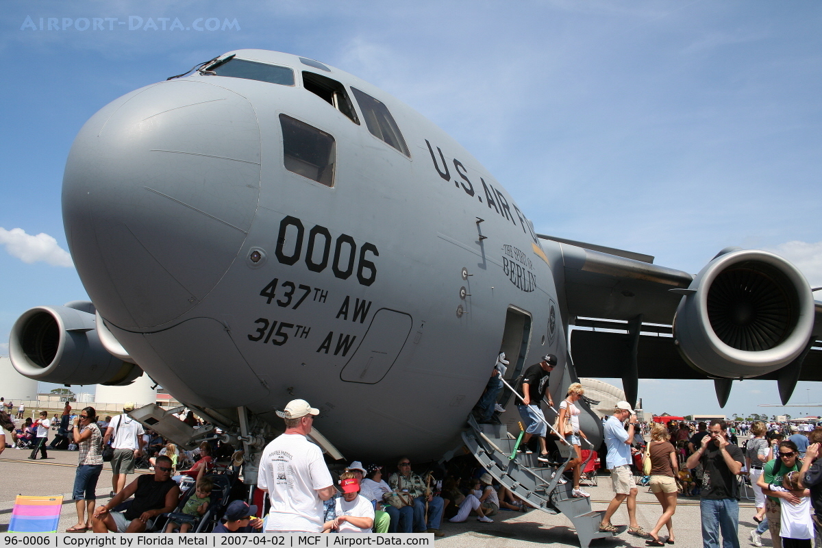 96-0006, 1996 McDonnell Douglas C-17A Globemaster III C/N P-38, C-17A