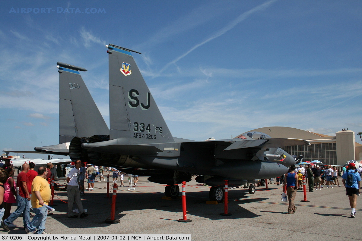 87-0206, 1987 McDonnell Douglas F-15E Strike Eagle C/N 1071/E046, F-15