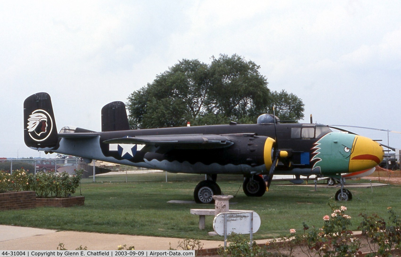 44-31004, 1944 North American TB-25N Mitchell C/N 108-34279, TB-25N at the Battleship Alabama Memorial