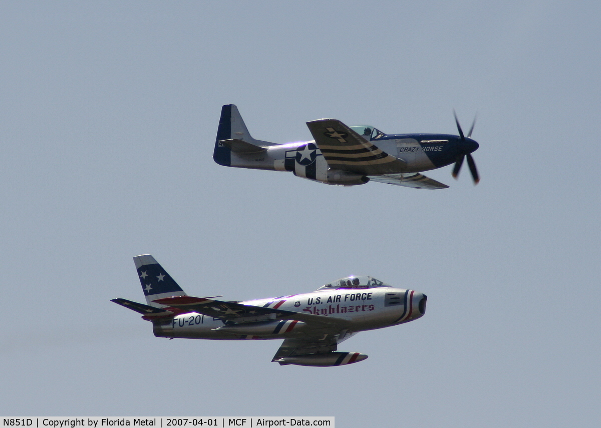 N851D, 1944 North American P-51D Mustang C/N 44-84745, P-51 and F-86 Heritage