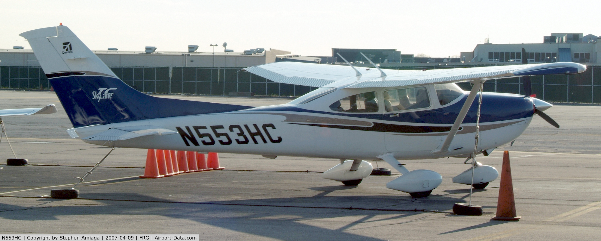 N553HC, 2004 Cessna T182T Turbo Skylane C/N T18208287, Turbo Skylane in 681MA's old parking spot...