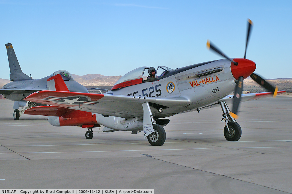 N151AF, 1945 North American P-51D Mustang C/N 45-11525, North American/Aero Classic - Val Halla / Aviation Nation - 2006