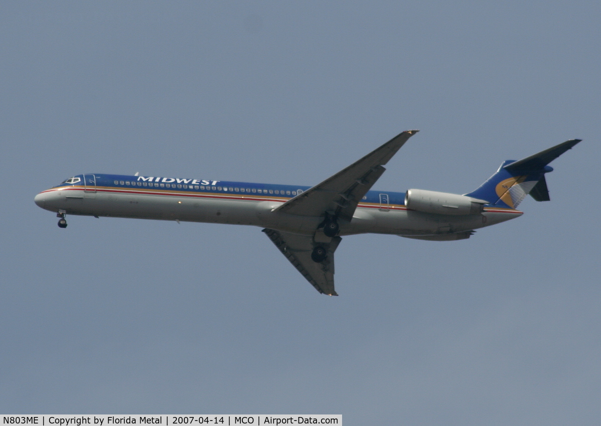 N803ME, 1980 McDonnell Douglas MD-81 (DC-9-81) C/N 48029, Midwest