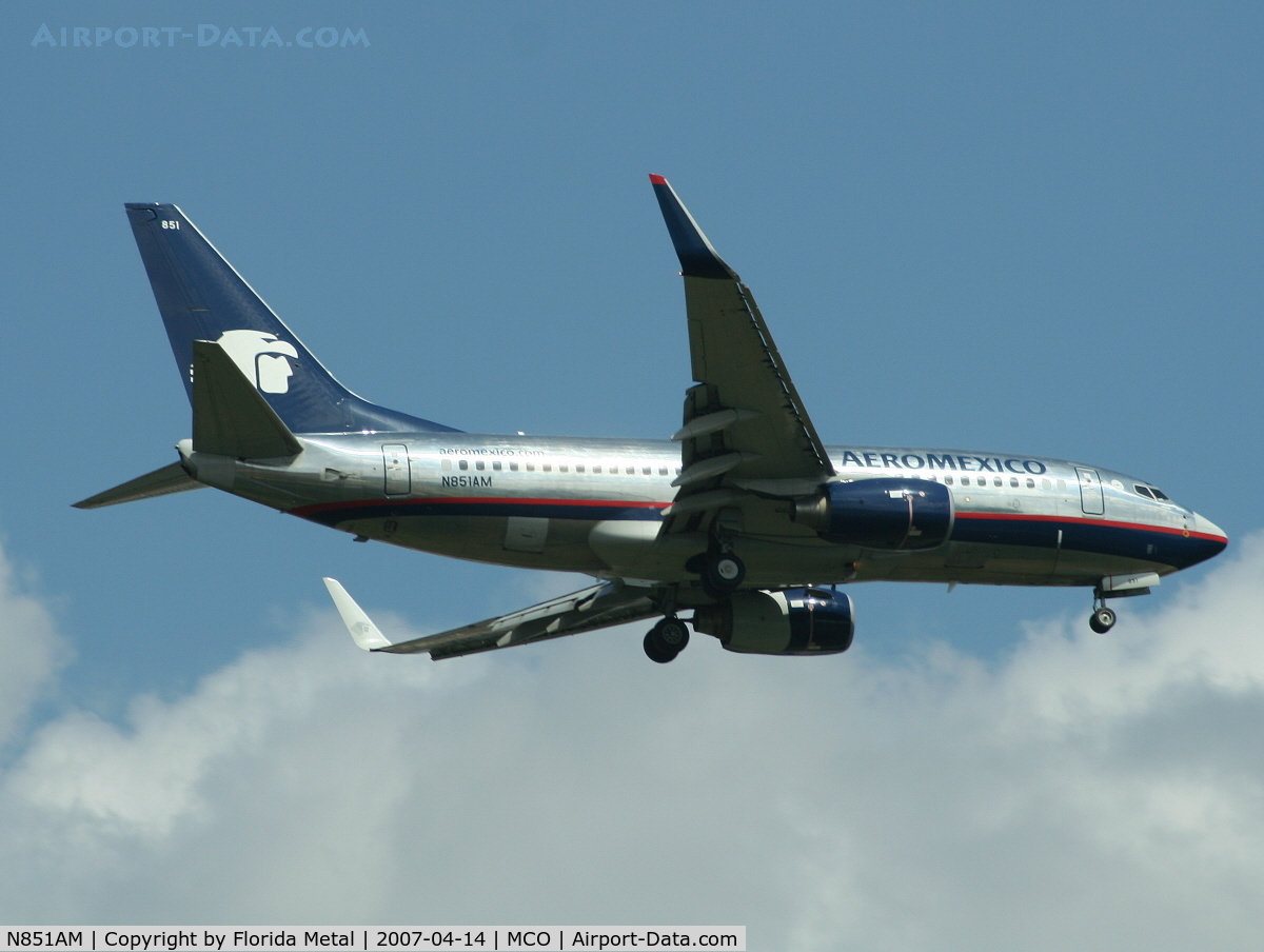 N851AM, 2003 Boeing 737-752 C/N 29363, Aeromexico