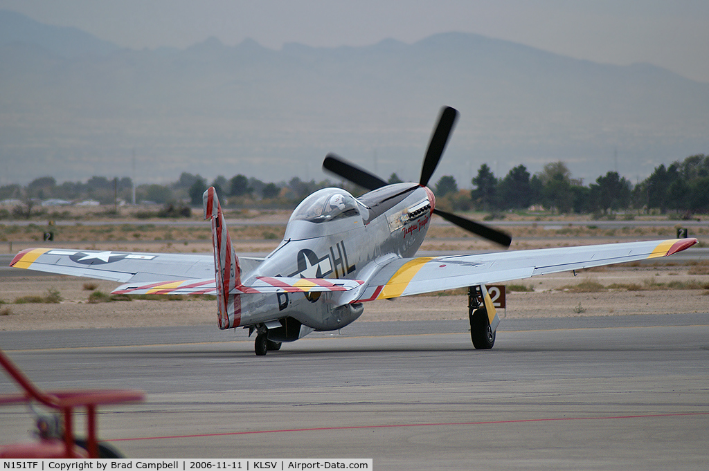 N151TF, 1944 North American P-51D Mustang C/N 122-31591 (44-63865), Provenance Fighter Sales Inc. - Las Vegas, Nevada / 1965 North American F-51D Mustang 'Tempus Fugit' - Aviation Nation 2006