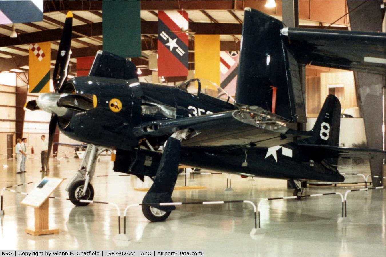 N9G, Grumman F8F-1 Bearcat C/N D.18, XF8F-1D 90454 at the Kalamazoo Air Zoo