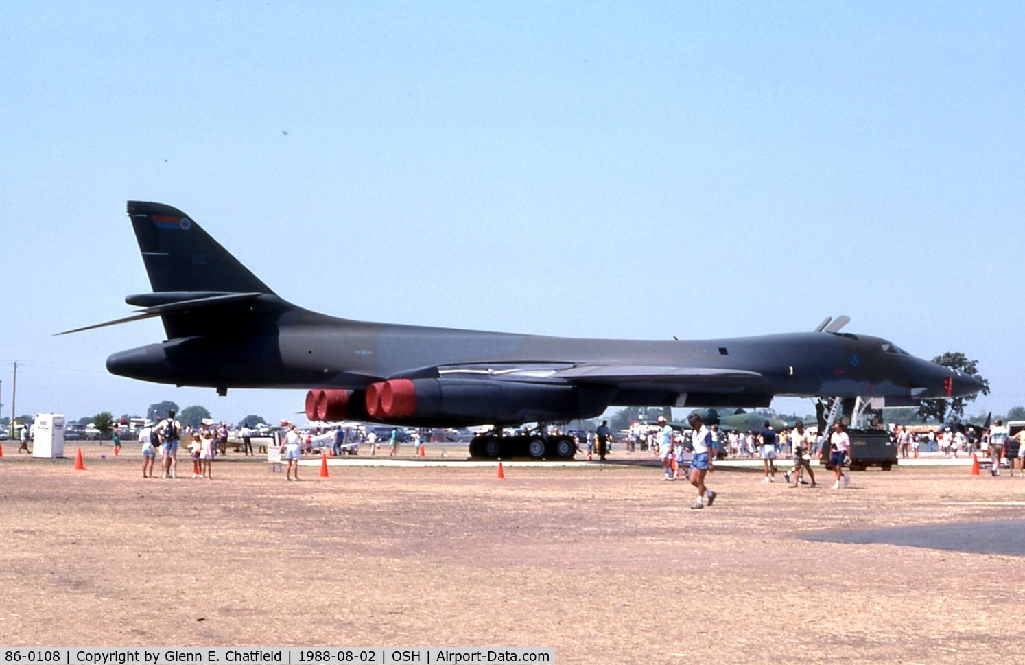 86-0108, 1986 Rockwell B-1B Lancer C/N 68, B-1B at the EAA Fly In