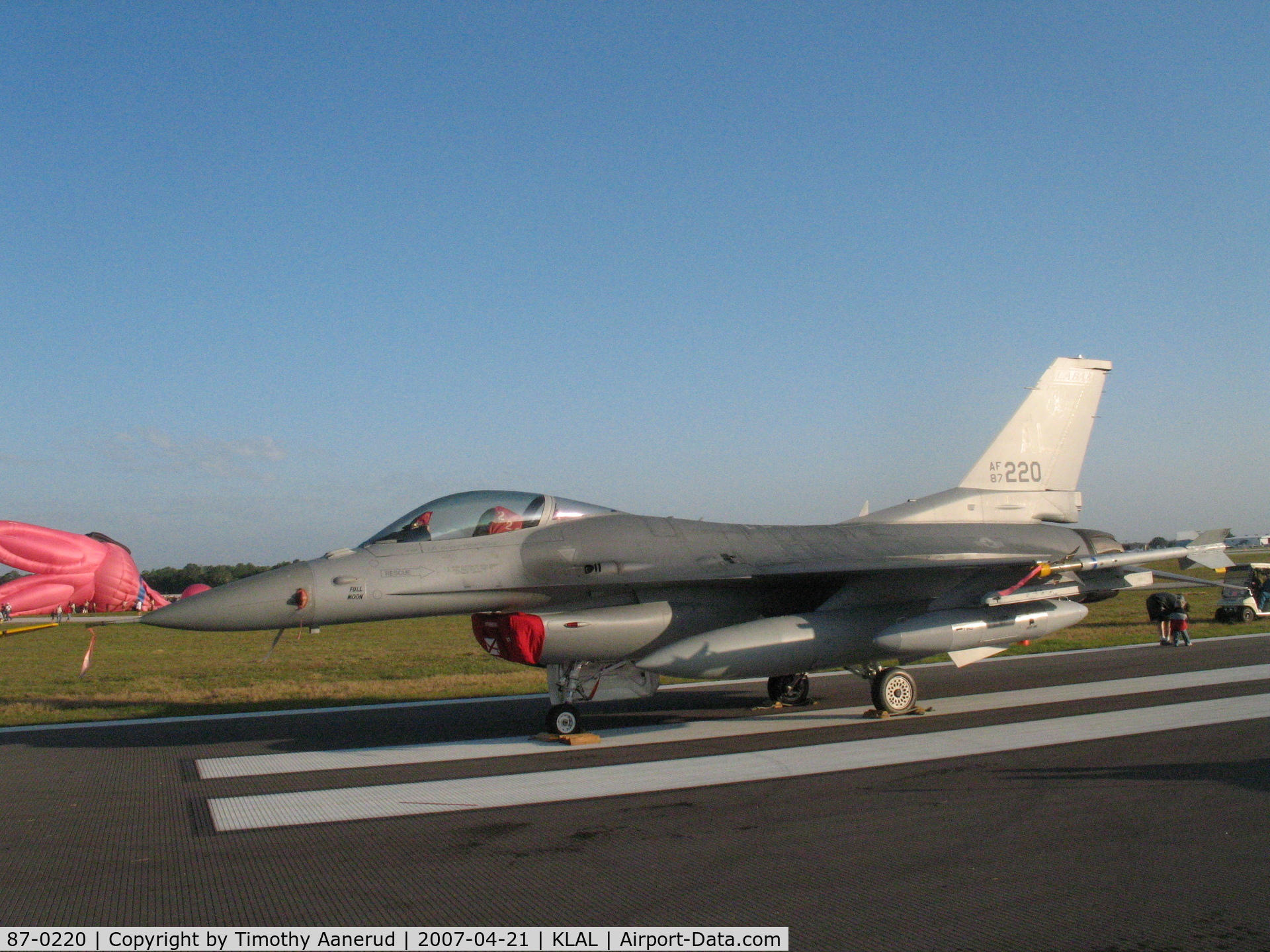 87-0220, 1987 General Dynamics F-16C Fighting Falcon C/N 5C-481, Sun-n-Fun 2007