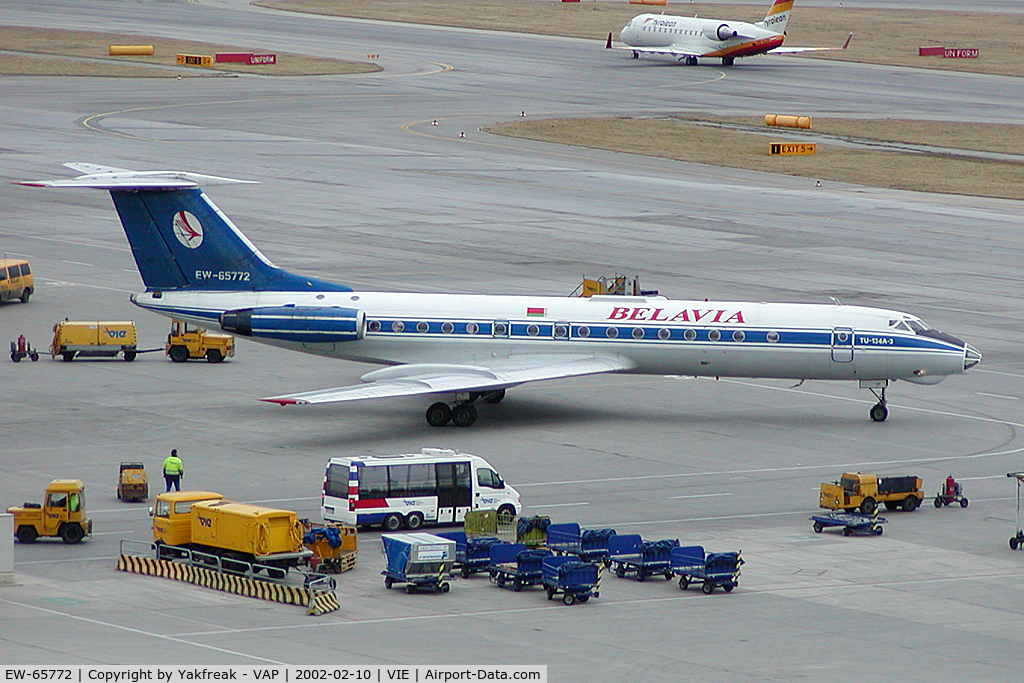 EW-65772, 1978 Tupolev Tu-134A-3 C/N 62472, Belavia Tupolev 134