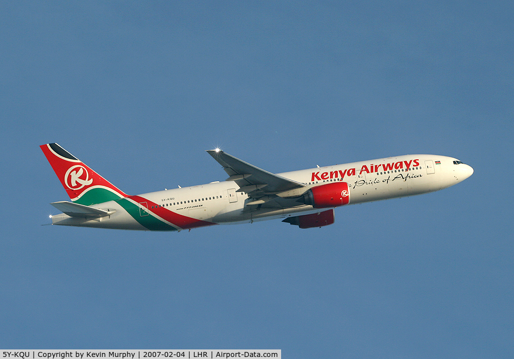 5Y-KQU, 2004 Boeing 777-2U8/ER C/N 33681, Kenyan 767