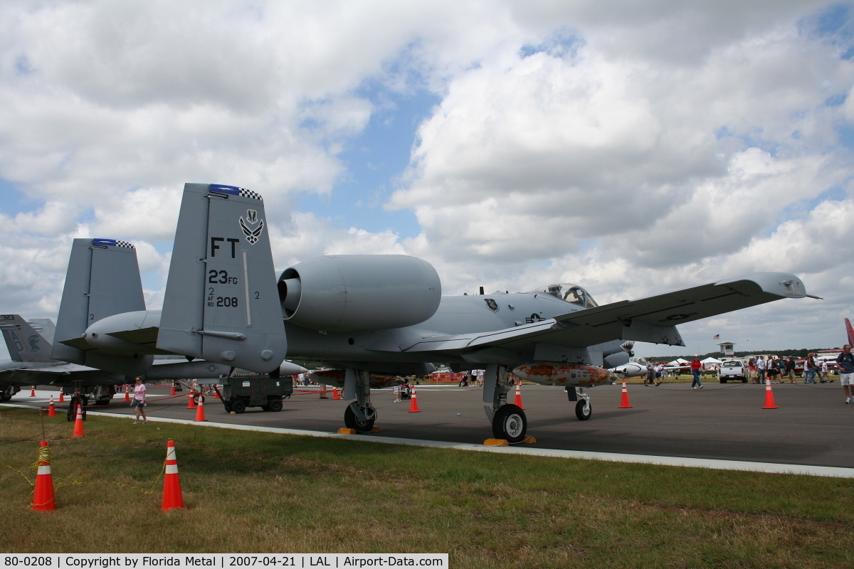 80-0208, 1980 Fairchild Republic A-10C Thunderbolt II C/N A10-0558, A-10