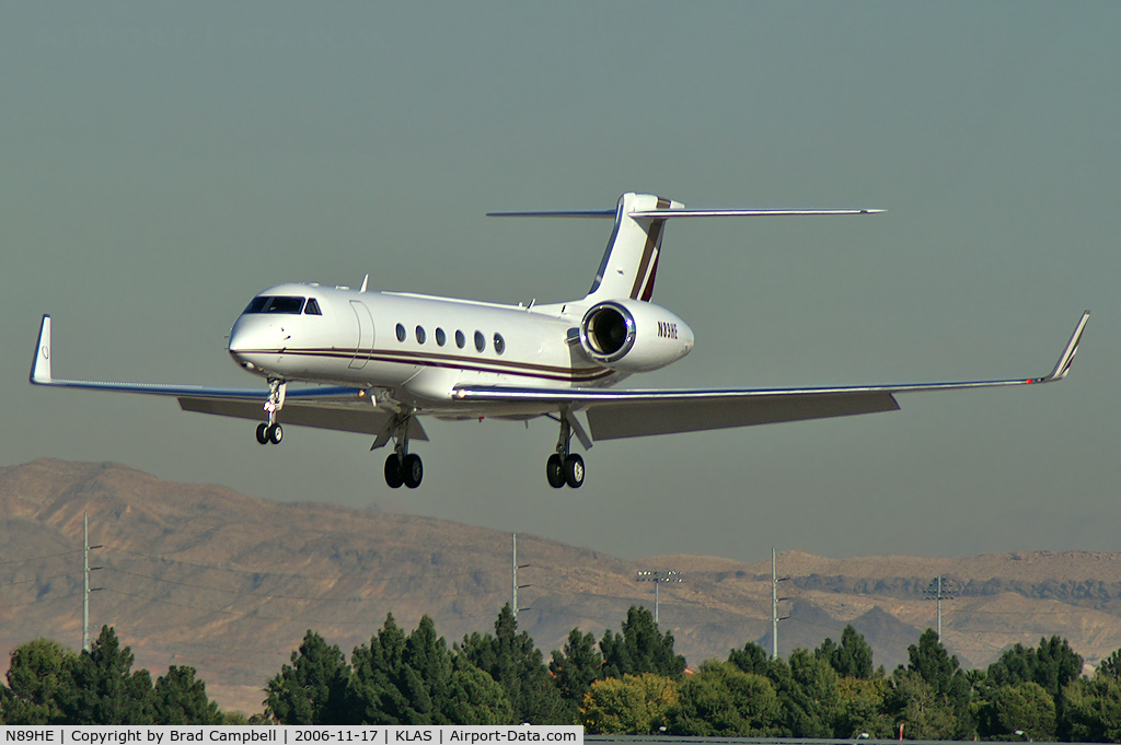N89HE, 1999 Gulfstream Aerospace G-V C/N 568, Harrah's Operating Co. - Las Vegas, Nevada / 1999 Gulfstream Aerospace G-V