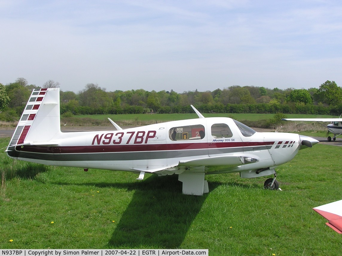 N937BP, 1987 Mooney M20J 201 C/N 24-3046, Mooney at Elstree