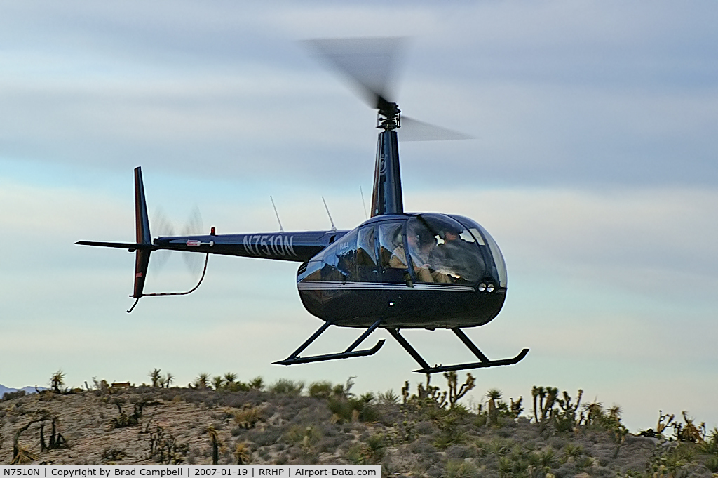 N7510N, 2006 Robinson R44 Raven II C/N 11170, Shining Star Helicopters - Las Vegas, Nevada / 2006 Robinson Helicopter Company R44 II - Red Rock Canyon in the background.