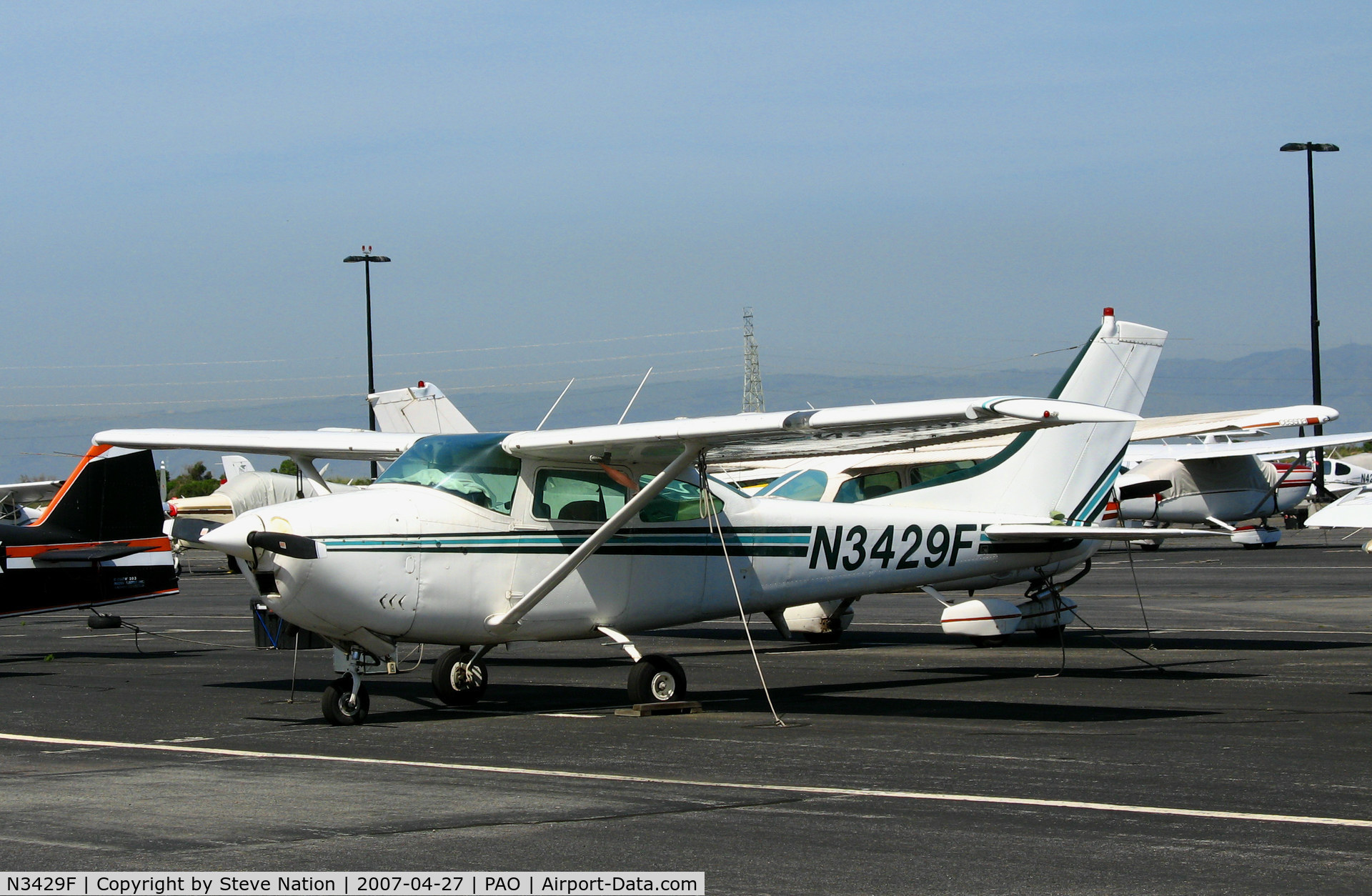 N3429F, 1966 Cessna 182J Skylane C/N 18257429, 1966 Cessna 182J @ Palo Alto, CA