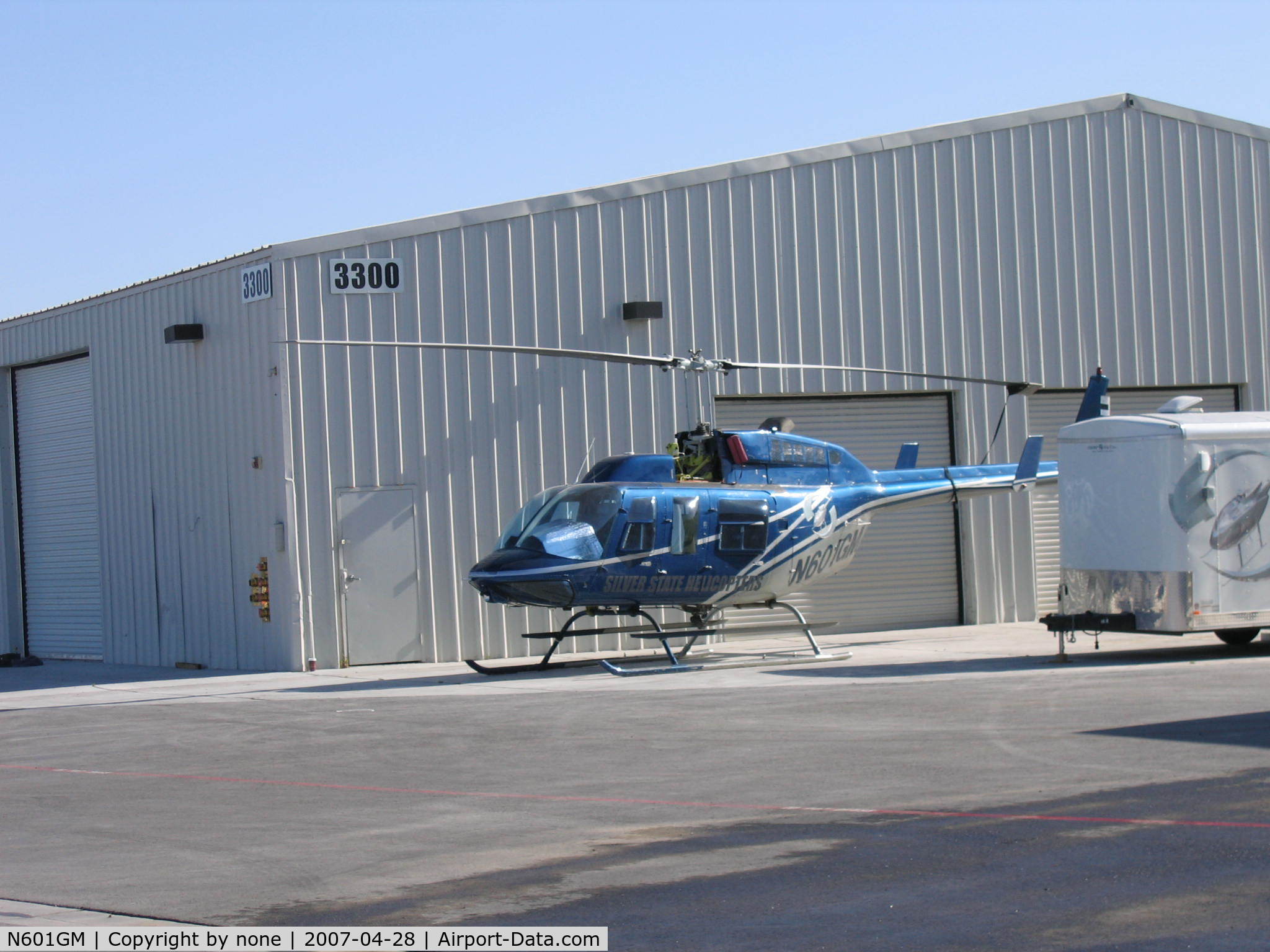 N601GM, 1981 Bell 206L-1 LongRanger II C/N 45638, Bell 206-L1 at Silver State Helicopters Headquarters.