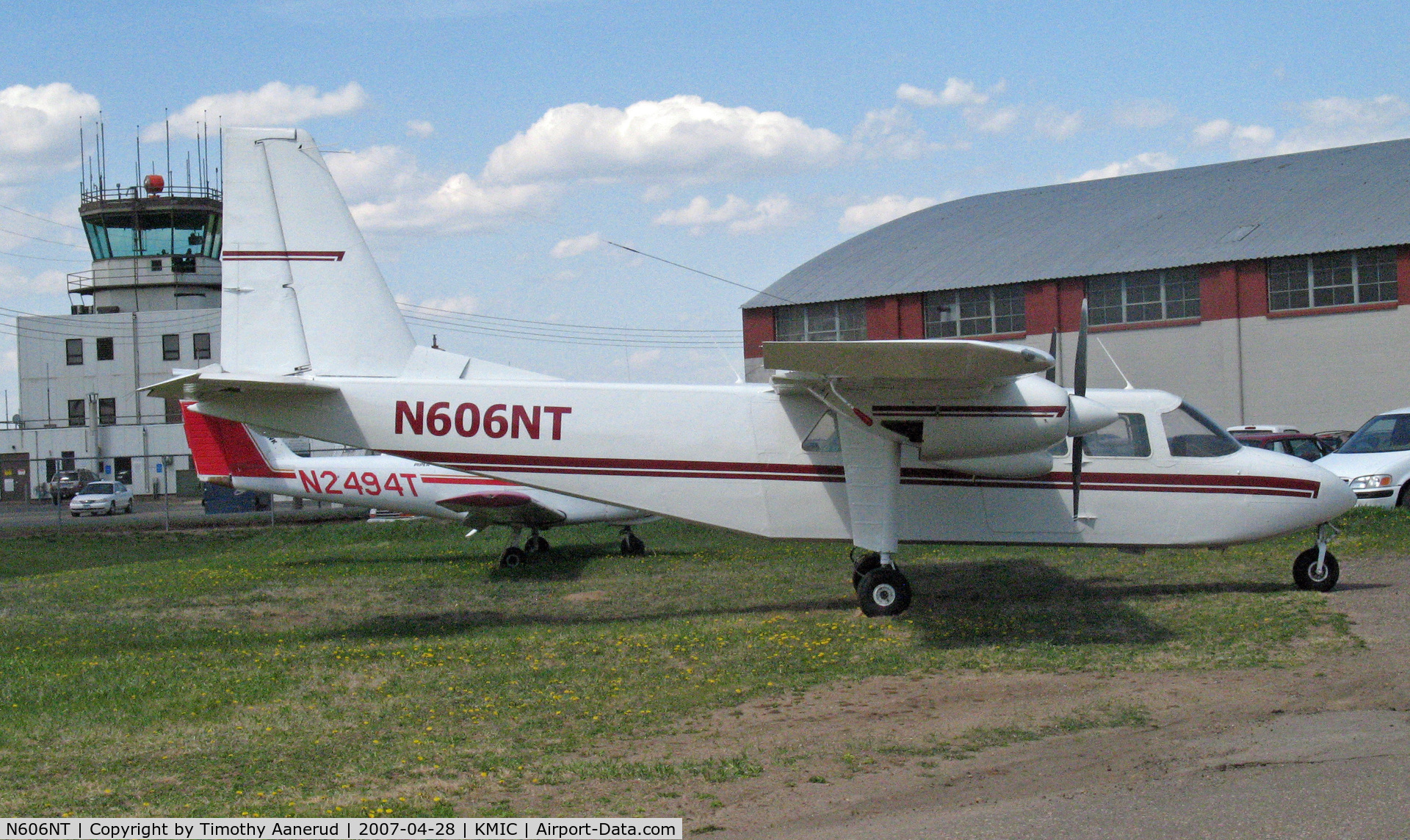 N606NT, 1972 Britten-Norman BN-2A-8 Islander C/N 653, Parked at North of 40 Aviation, near the control tower