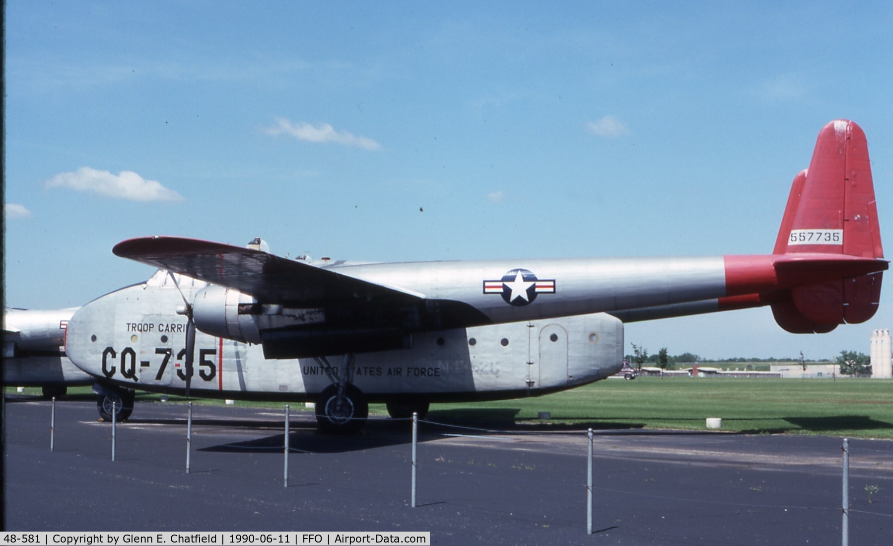 48-581, 1948 Fairchild C-82A Packet C/N 10216, C-82A at the National Museum of the U.S. Air Force