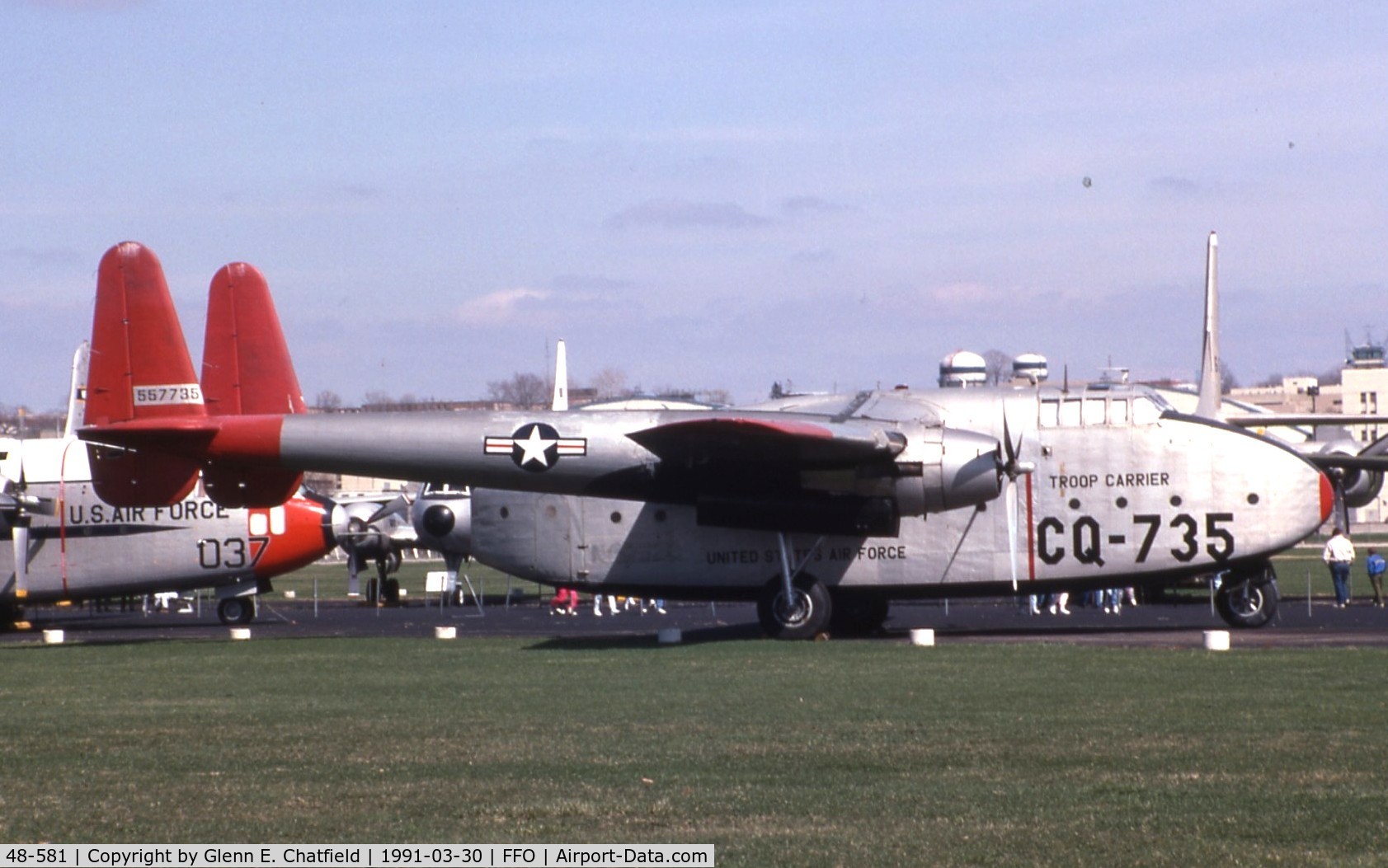 48-581, 1948 Fairchild C-82A Packet C/N 10216, C-82A at the National Museum of the U.S. Air Force