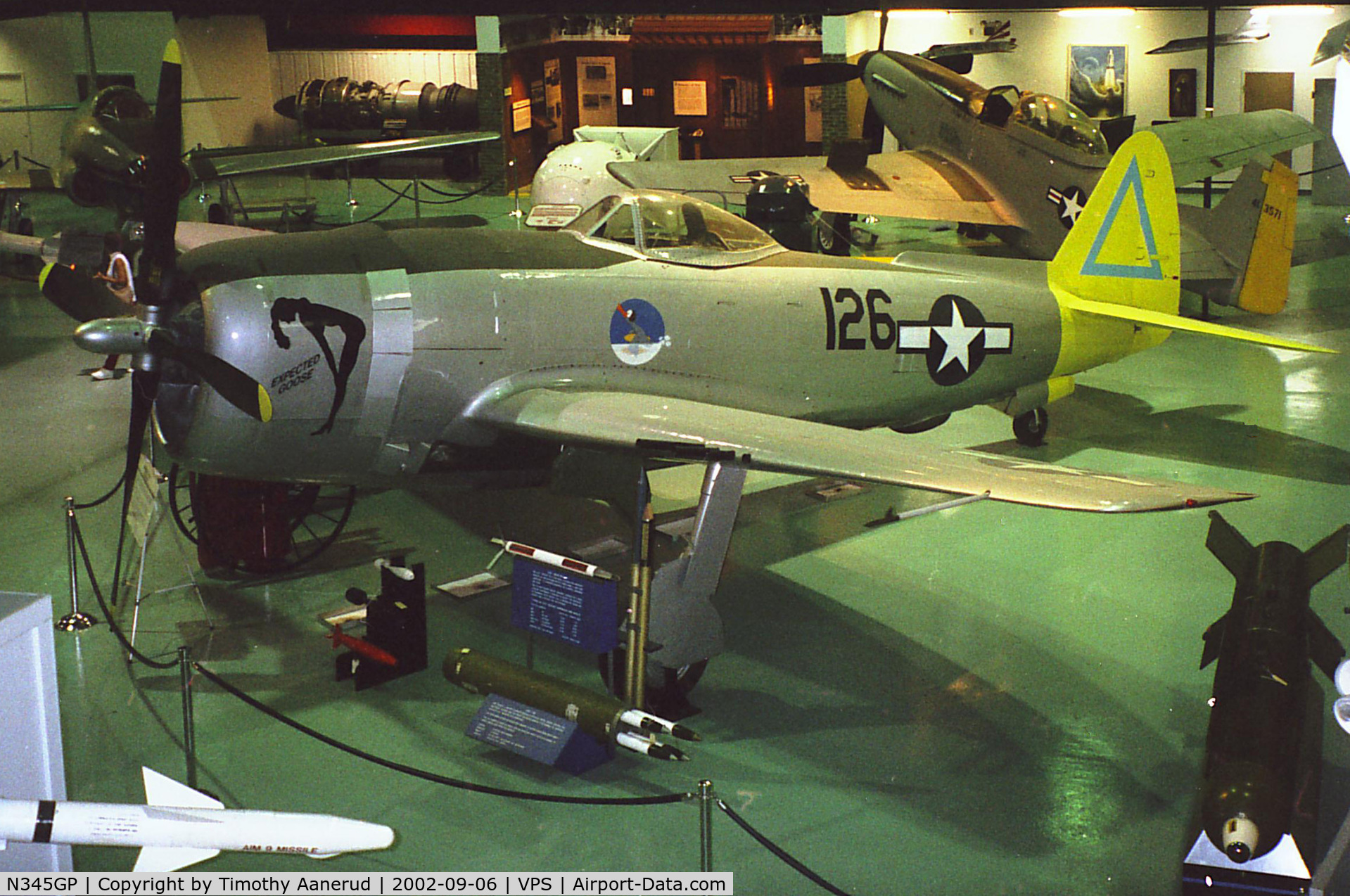 N345GP, Republic P-47N Thunderbolt C/N 539C/1537, USAF Armament Museum, P-47N, 44-89320, Ex N345GP