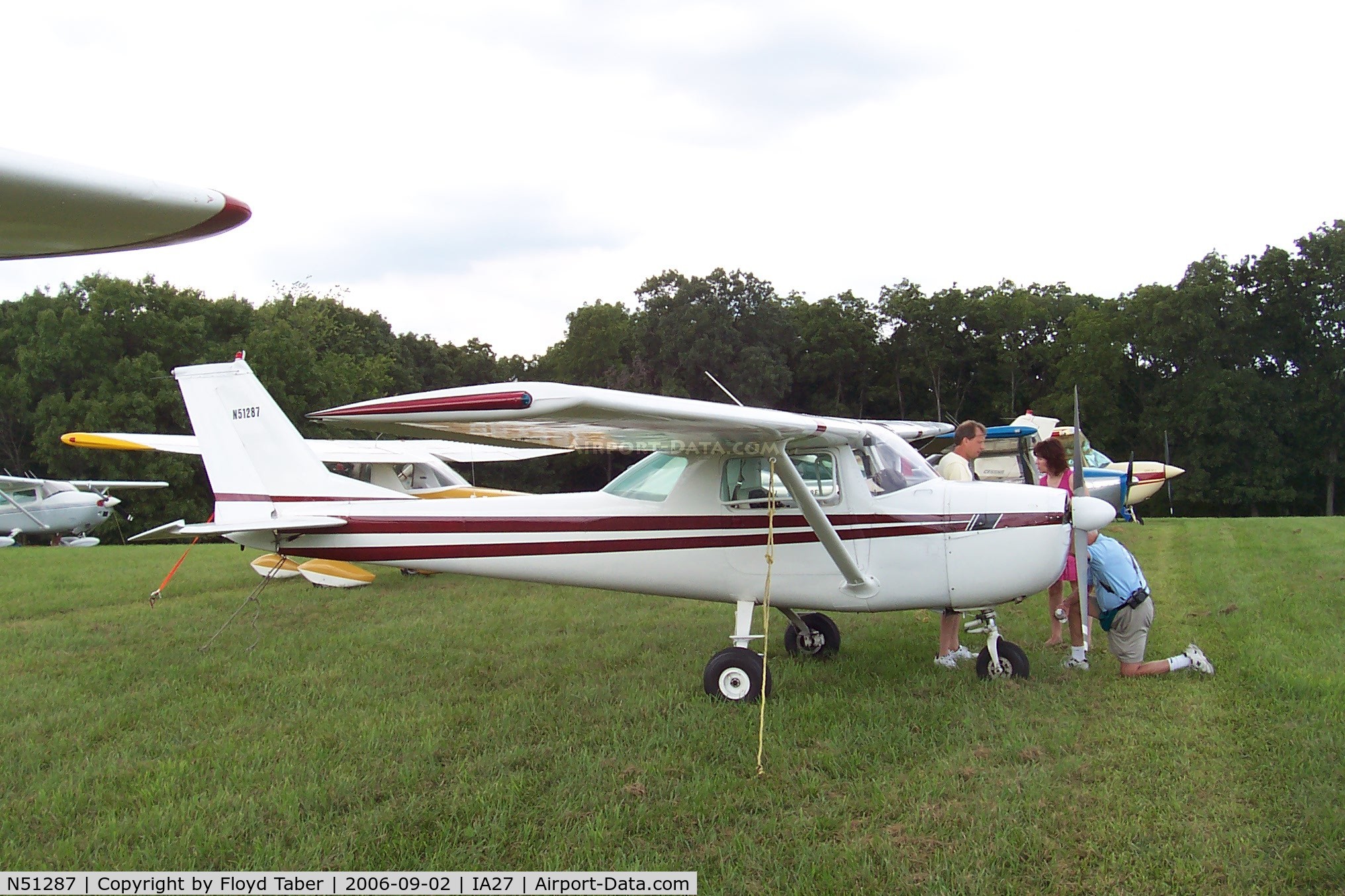 N51287, 1968 Cessna 150J C/N 15069897, C150 at the Antique Fly in Blakesburg Iowa