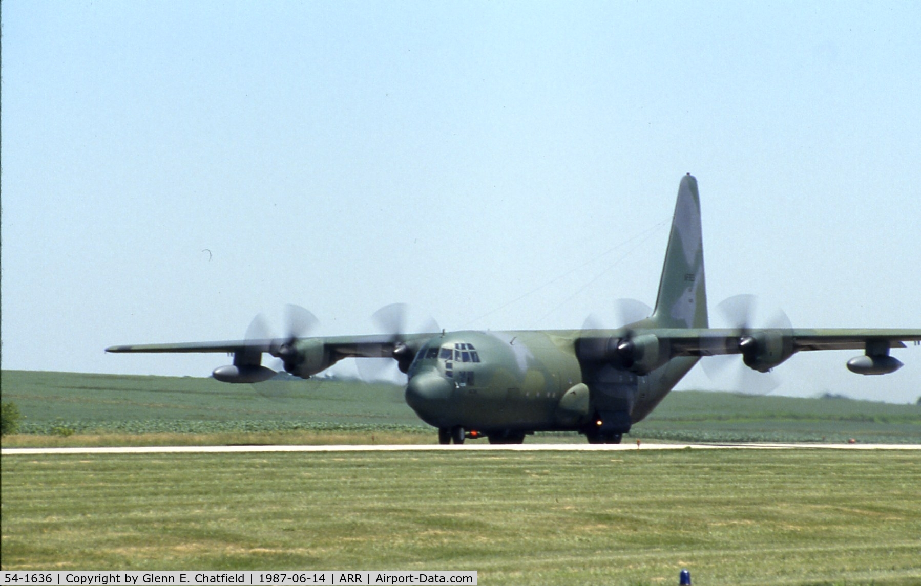 54-1636, 1954 Lockheed C-130A-LM Hercules C/N 182-3023, C-130A on Runway 27