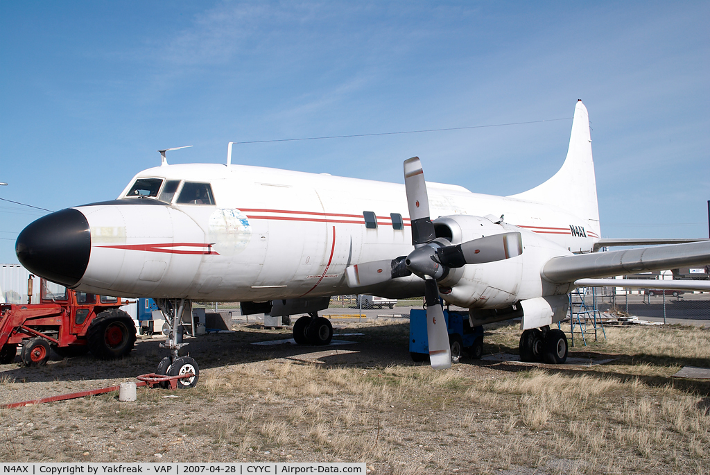 N4AX, Canadair CC-109 Cosmopolitan (CL-66B/580) C/N 11151, stored Convair 580 ex Canadian AF