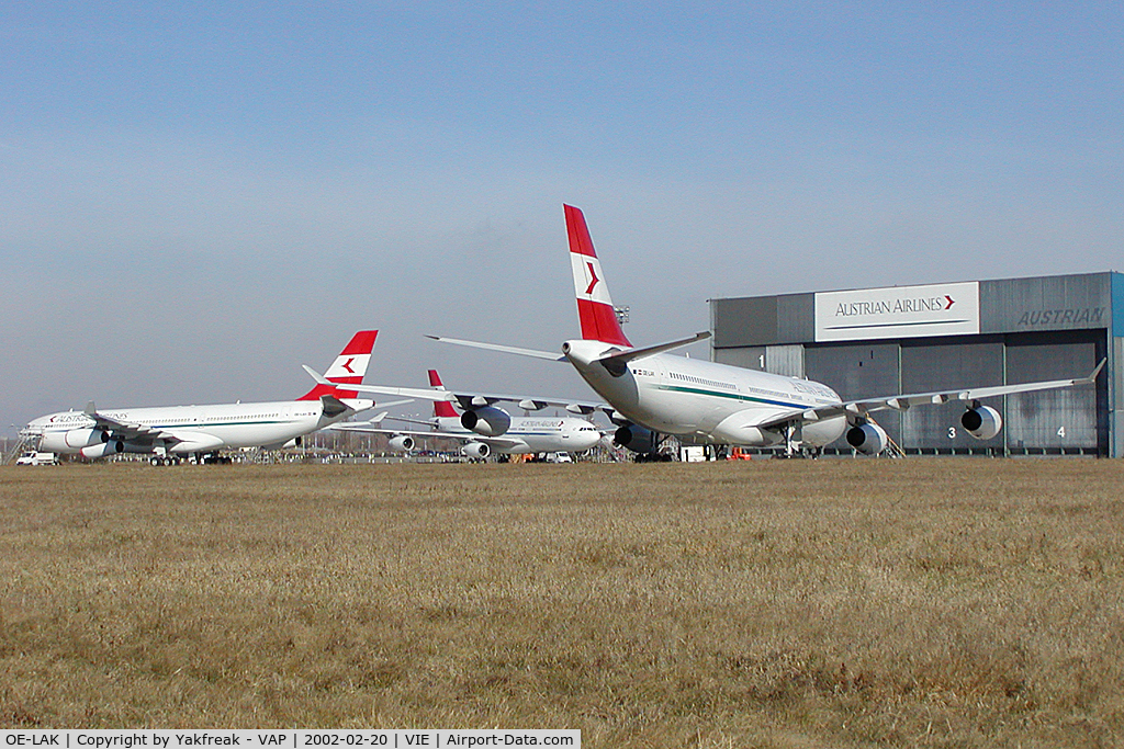 OE-LAK, 1997 Airbus A340-313 C/N 169, Austrian Airlines Airbus 340