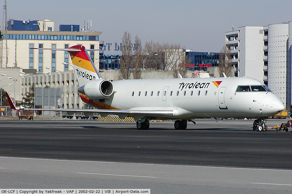 OE-LCF, 1996 Canadair CRJ-200LR (CL-600-2B19) C/N 7094, Tyrolean Airways Regionaljet
