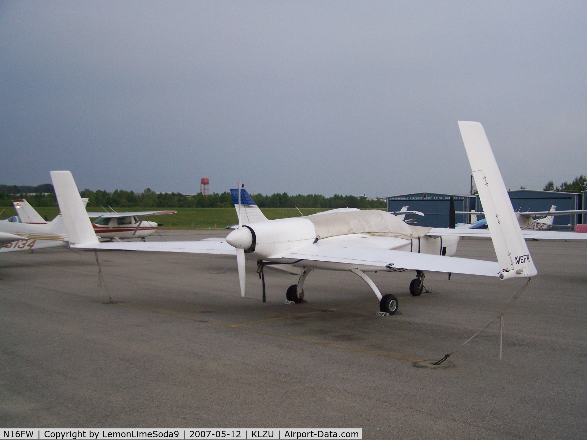 N16FW, Rutan Defiant C/N 28, Just another day.