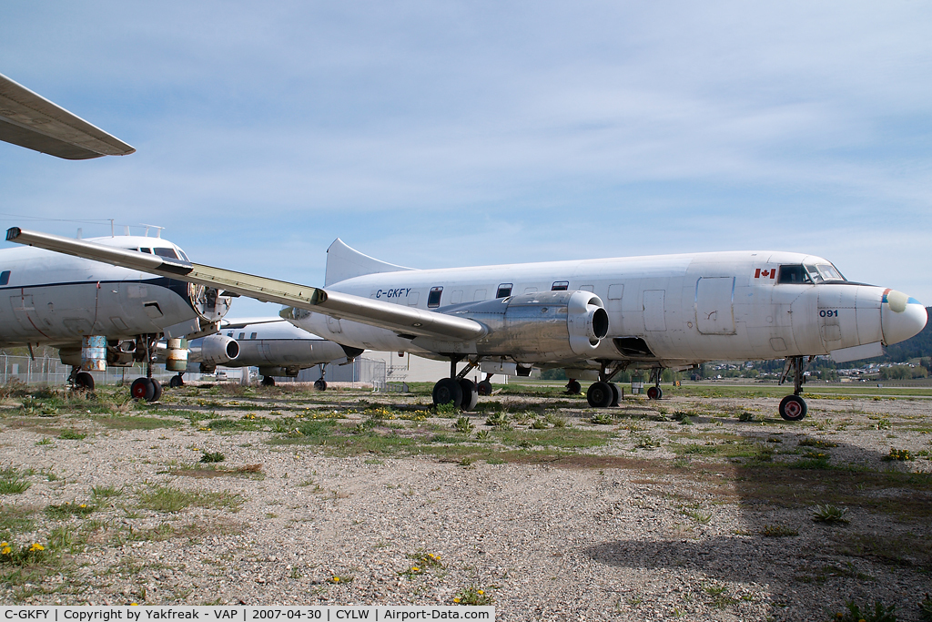 C-GKFY, 1954 Convair 340 C/N 91, ex Kelowna Flightcraft Convair 580