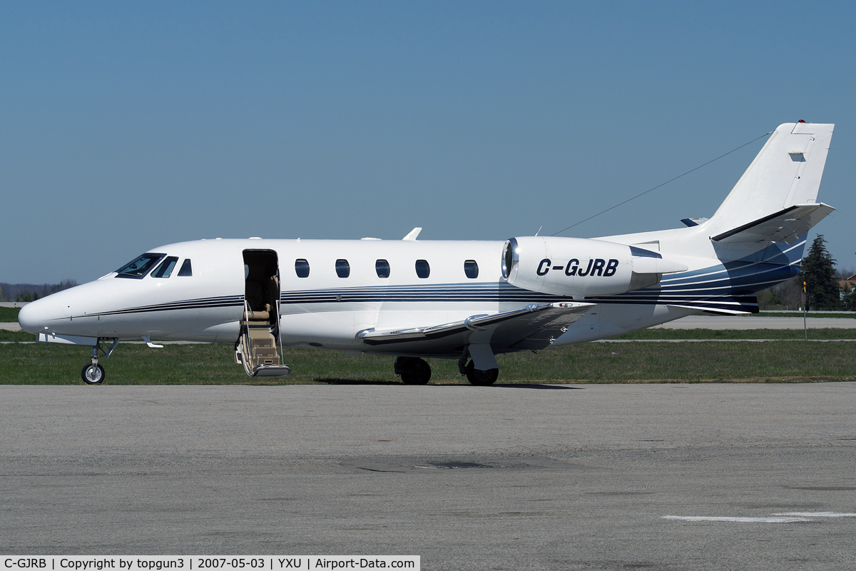 C-GJRB, 1999 Cessna 560 XL Citation Excel C/N 560-5026, Parked at ESSO ramp.