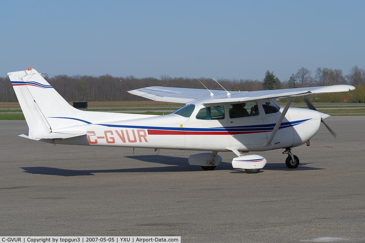 C-GVUR, 1979 Cessna 172N C/N 17272474, Parked at ESSO ramp.