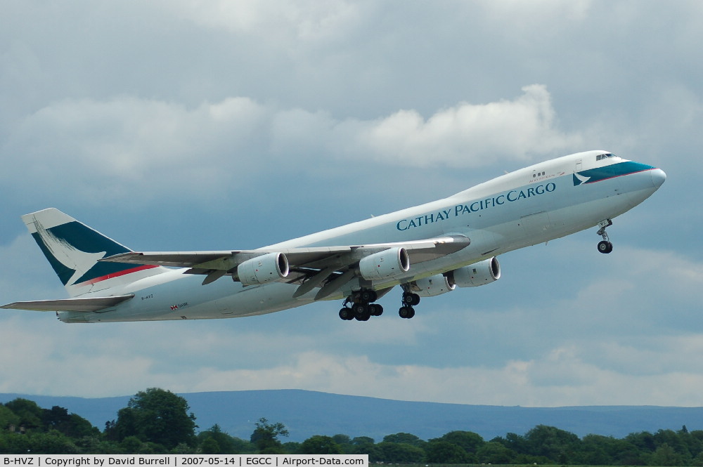 B-HVZ, 1987 Boeing 747-267F/SCD C/N 23864, Cathay Pacific Cargo - Taking off