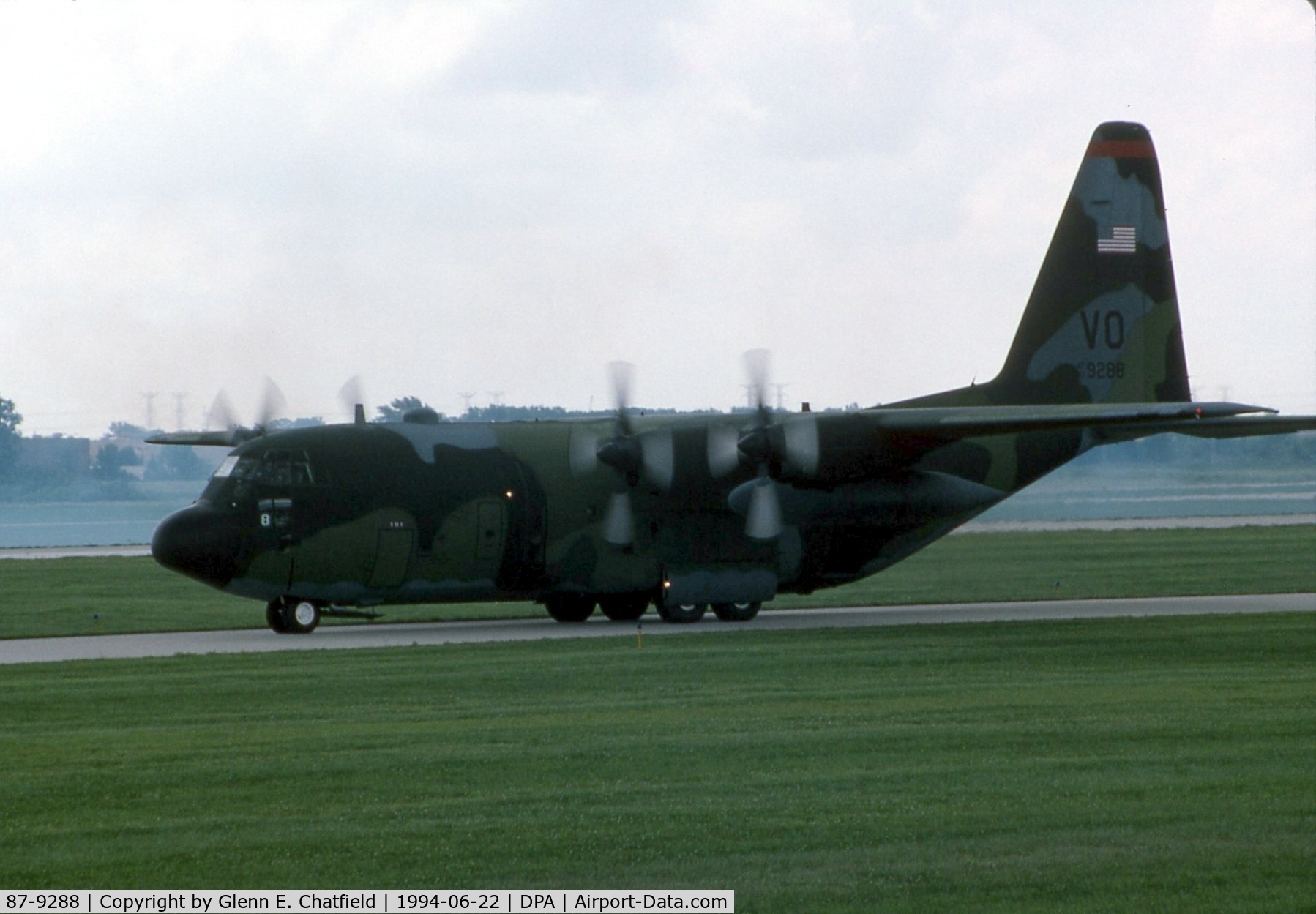 87-9288, 1987 Lockheed C-130H Hercules C/N 382-5129, C-130H from Air Force Reserve