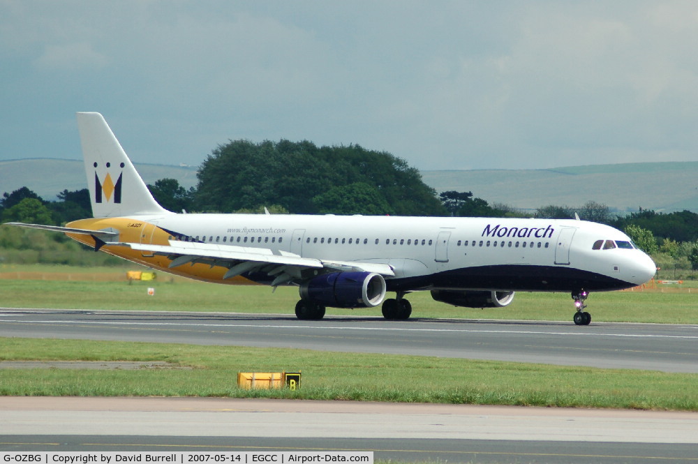 G-OZBG, 2003 Airbus A321-231 C/N 1941, Monarch - Landing