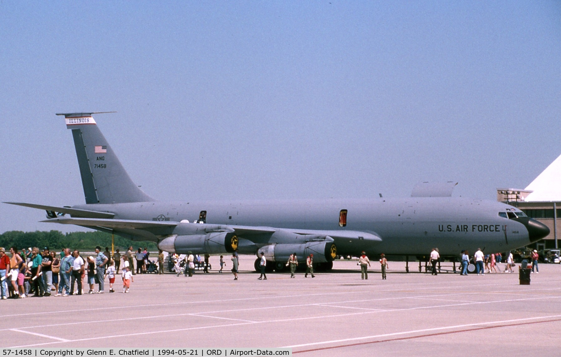 57-1458, 1957 Boeing KC-135E-BN Stratotanker C/N 17529, KC-135E based with the Illinois ANG