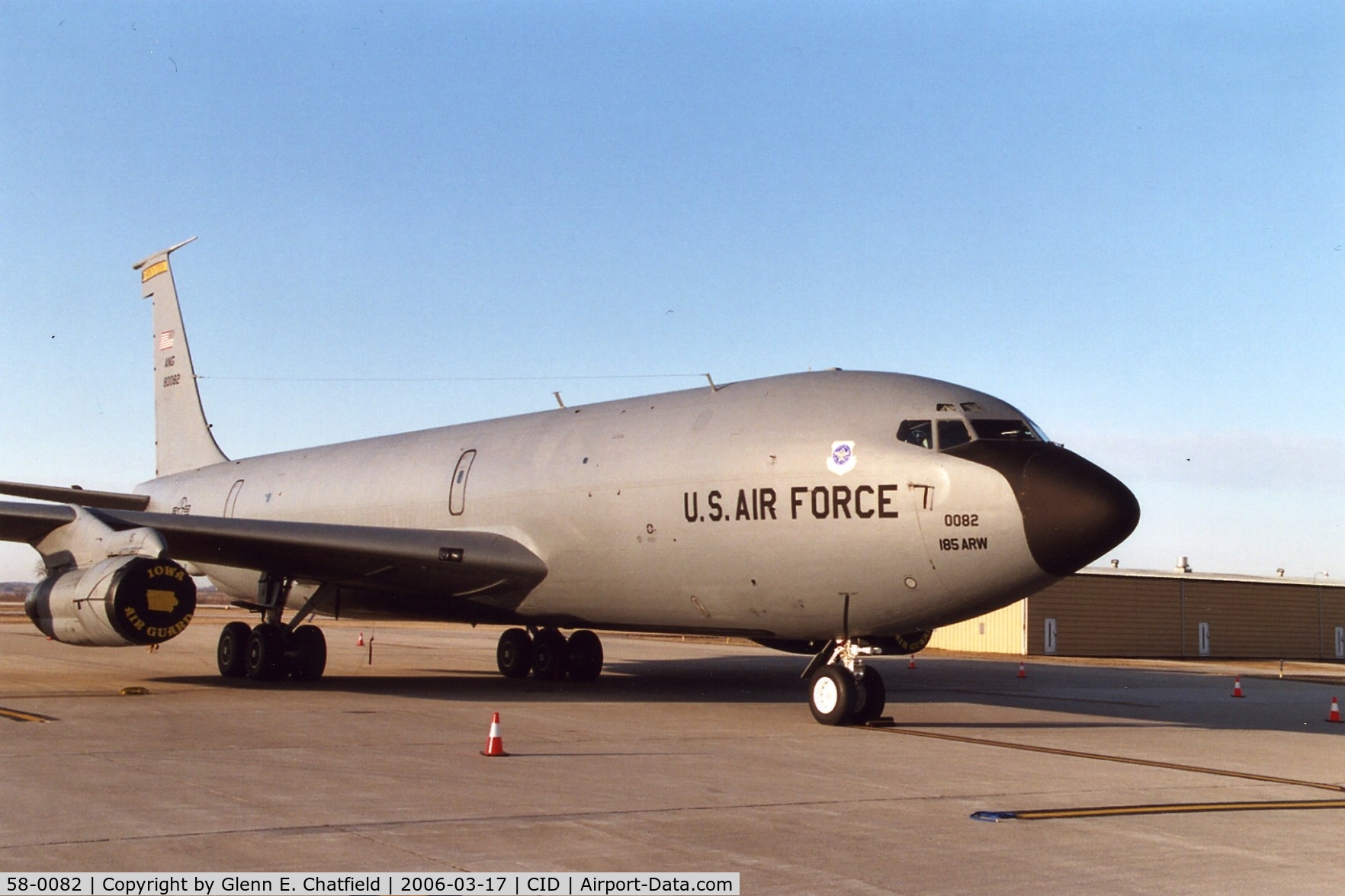 58-0082, 1958 Boeing KC-135E-BN Stratotanker C/N 17827, KC-135E on the PS Air Ramp