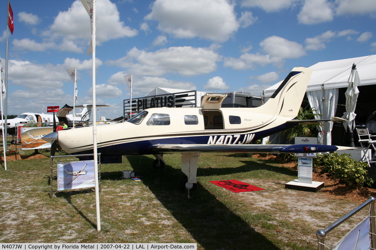 N407JW, 2007 Piper PA-46-350P Malibu Mirage C/N 463407, PA46