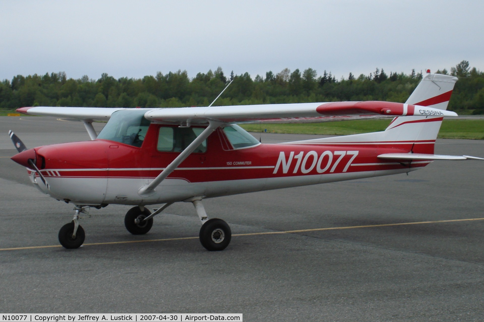 N10077, 1973 Cessna 150L C/N 15074773, Cessna N1007 at Bellingham, WA (KBLI)