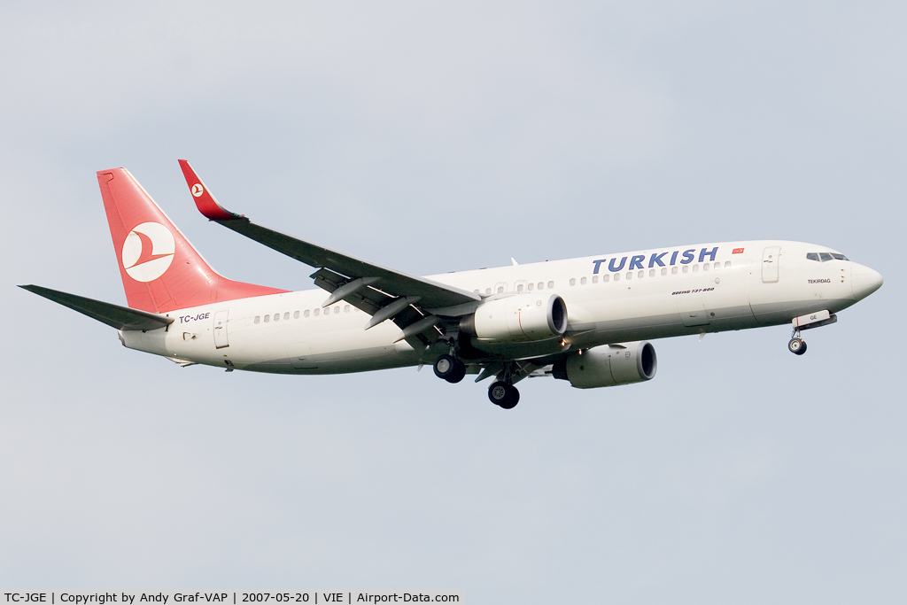 TC-JGE, 2002 Boeing 737-8F2 C/N 29789, Turkish Airlines B737-800