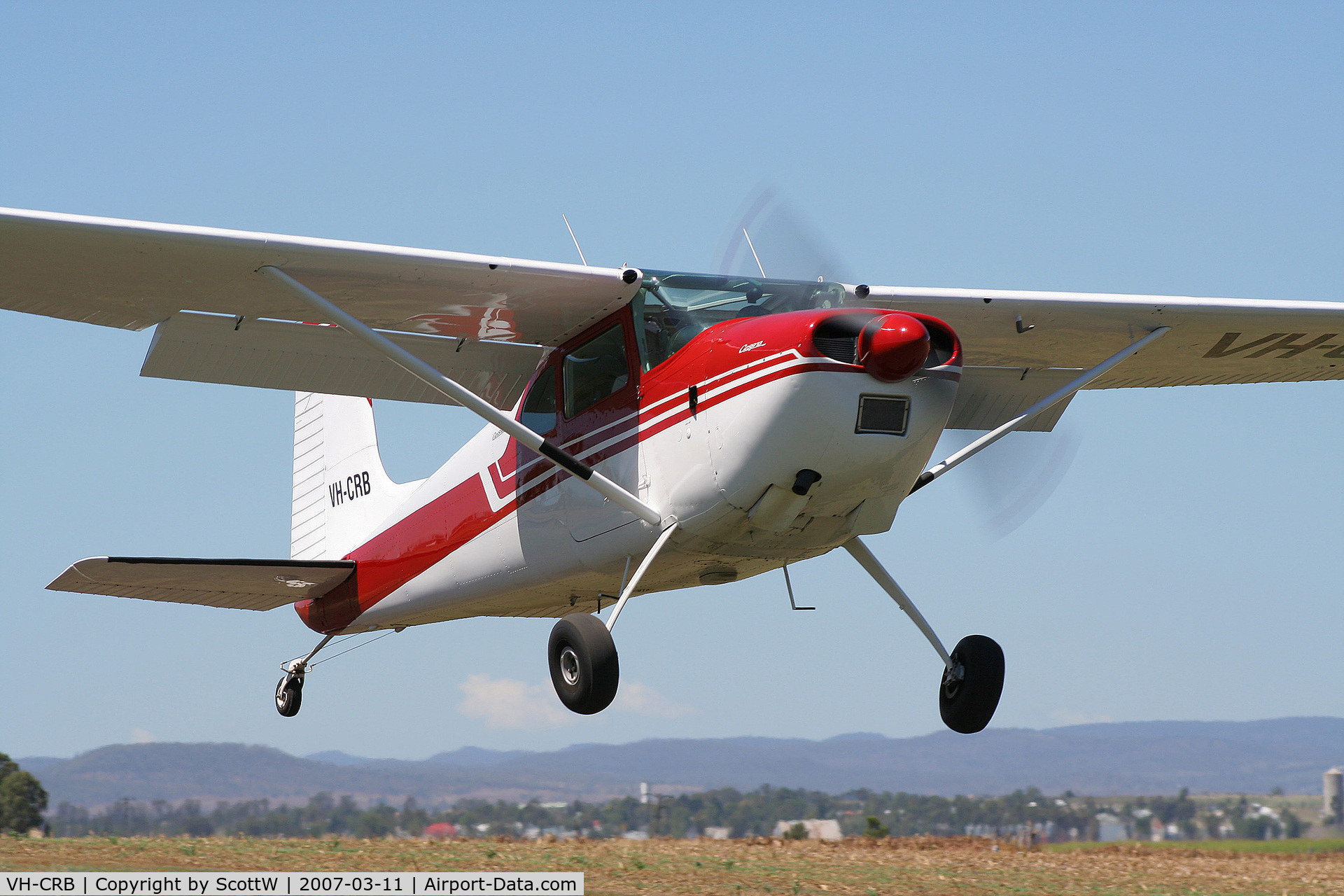 VH-CRB, 1962 Cessna 180E C/N 18051150, image taken at a aprivate airfield Clifton S.E QLD Australia