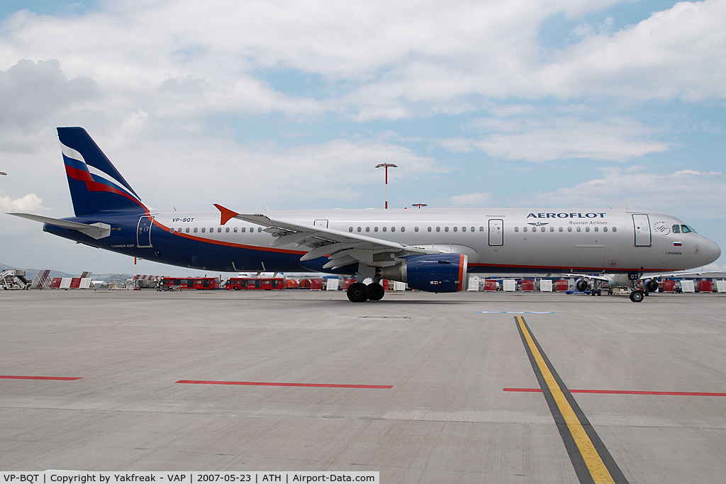 VP-BQT, 2006 Airbus A321-211 C/N 2965, Aeroflot Airbus 321